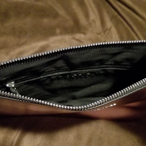 Armani Exchange Fucsia Metallic Pouch - Picture 4 of 5